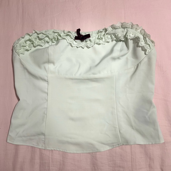 Urban Outfitters Tops - Kimchi Blue light green bow bustier top